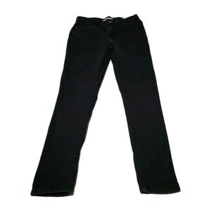Women's Levis 721 Skinny Jeans Size 8R Black W27 L32 High Rise‎ Eur 34R